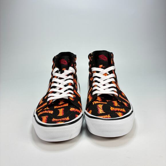 Vans x Thrasher Skate Sk8-Hi Black Orange High Top Sneaker 721454 Men’s Size 11 main image 9